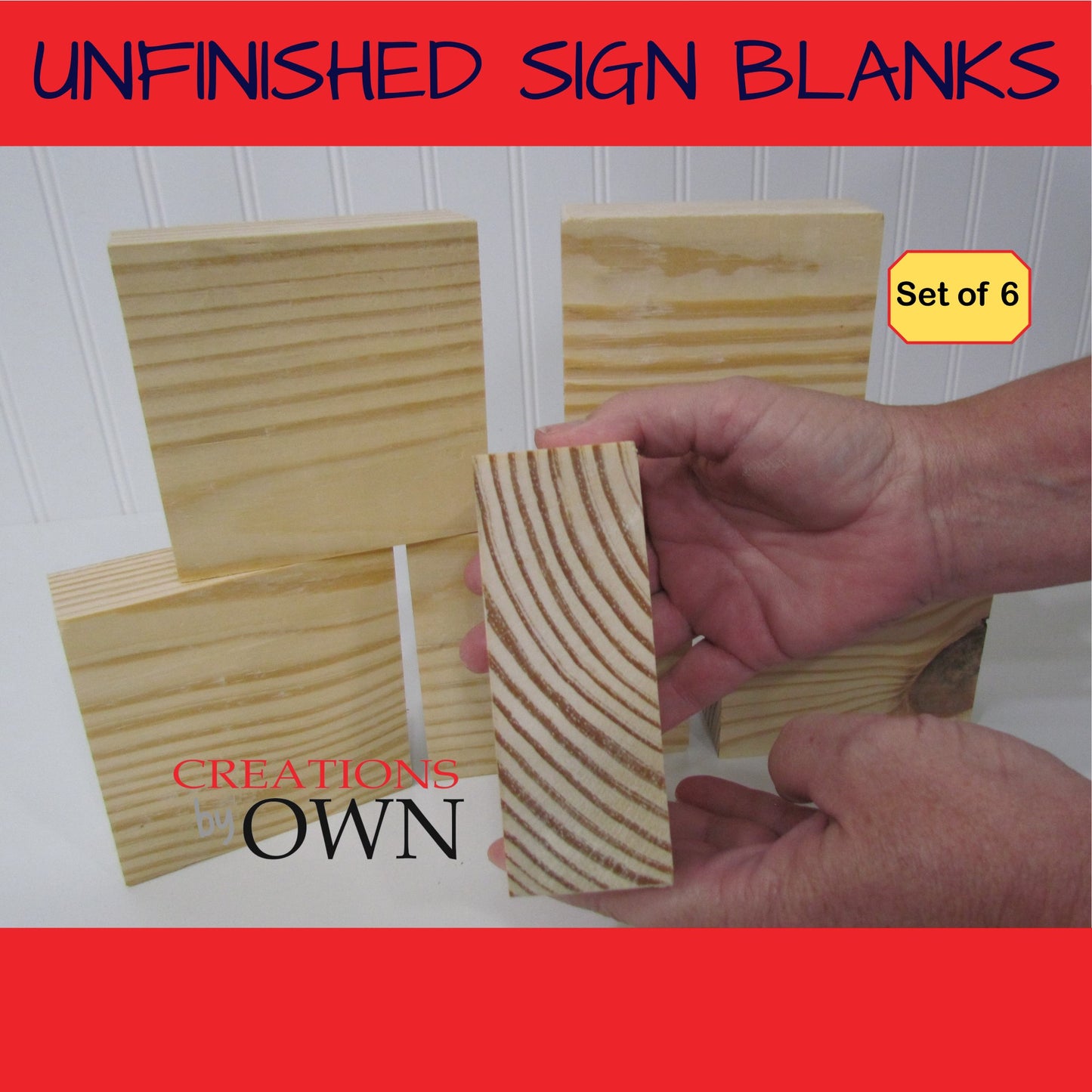 Unfinished Wood Block Blanks 3x3x3/4, Set of 5 Wooden Blocks, Wooden Block Art, DIY Farmhouse Sign, DIY Sign, Sign Blanks, Blank Farmhouse
