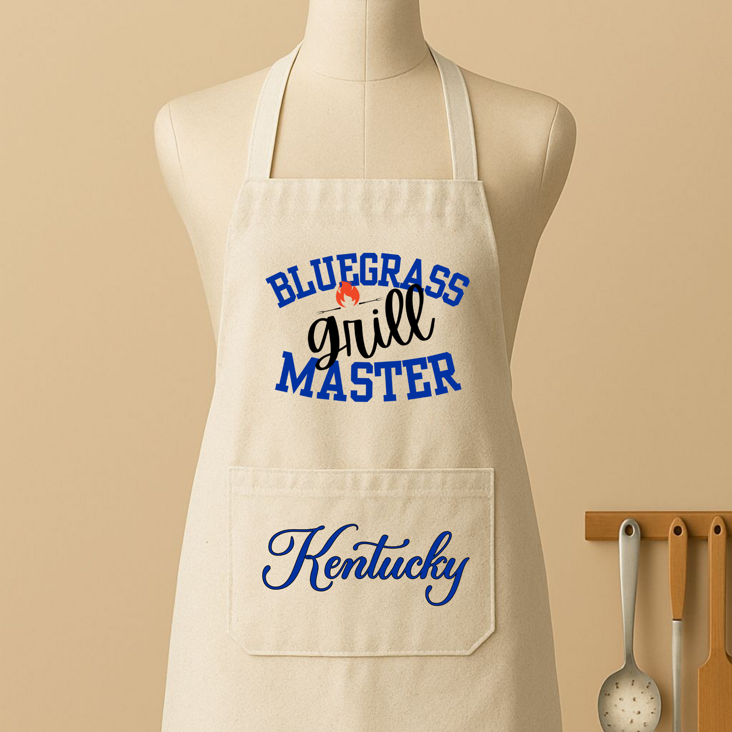 Kentucky Pride Grilling Apron - BLUEGRASS GRILL MASTER