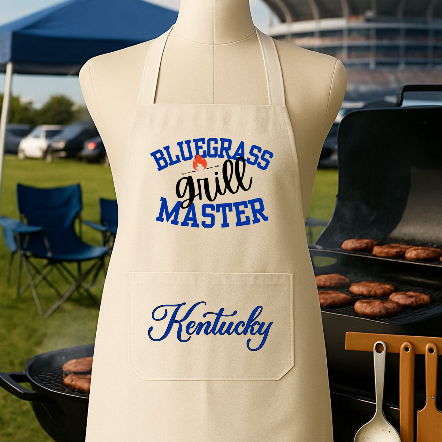Kentucky Pride Grilling Apron - BLUEGRASS GRILL MASTER