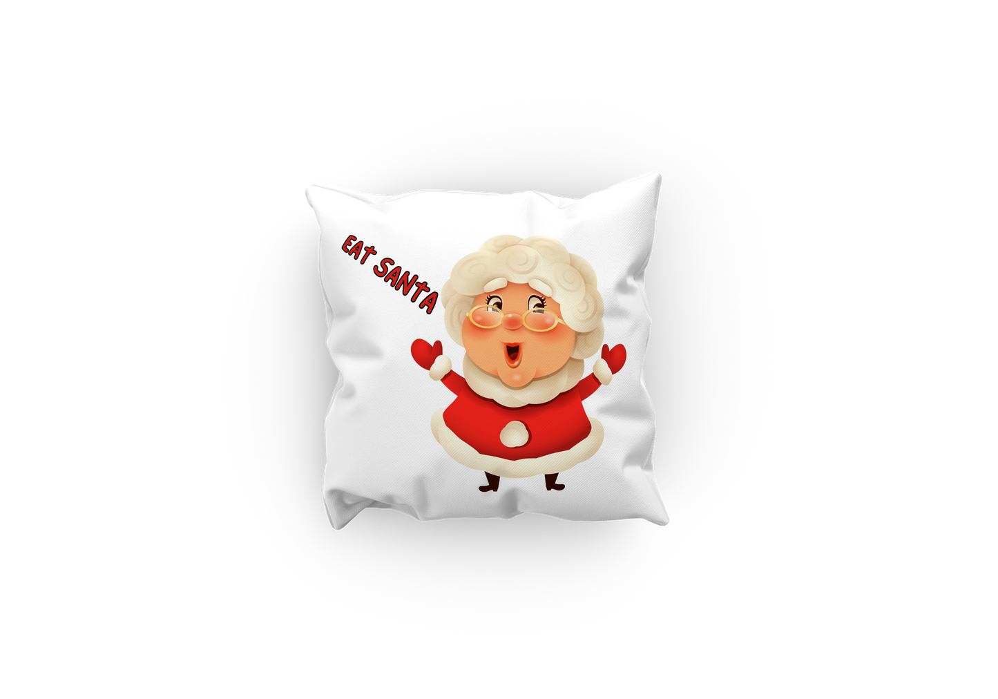 EAT Santa 18x18 Throw Pillowcase
