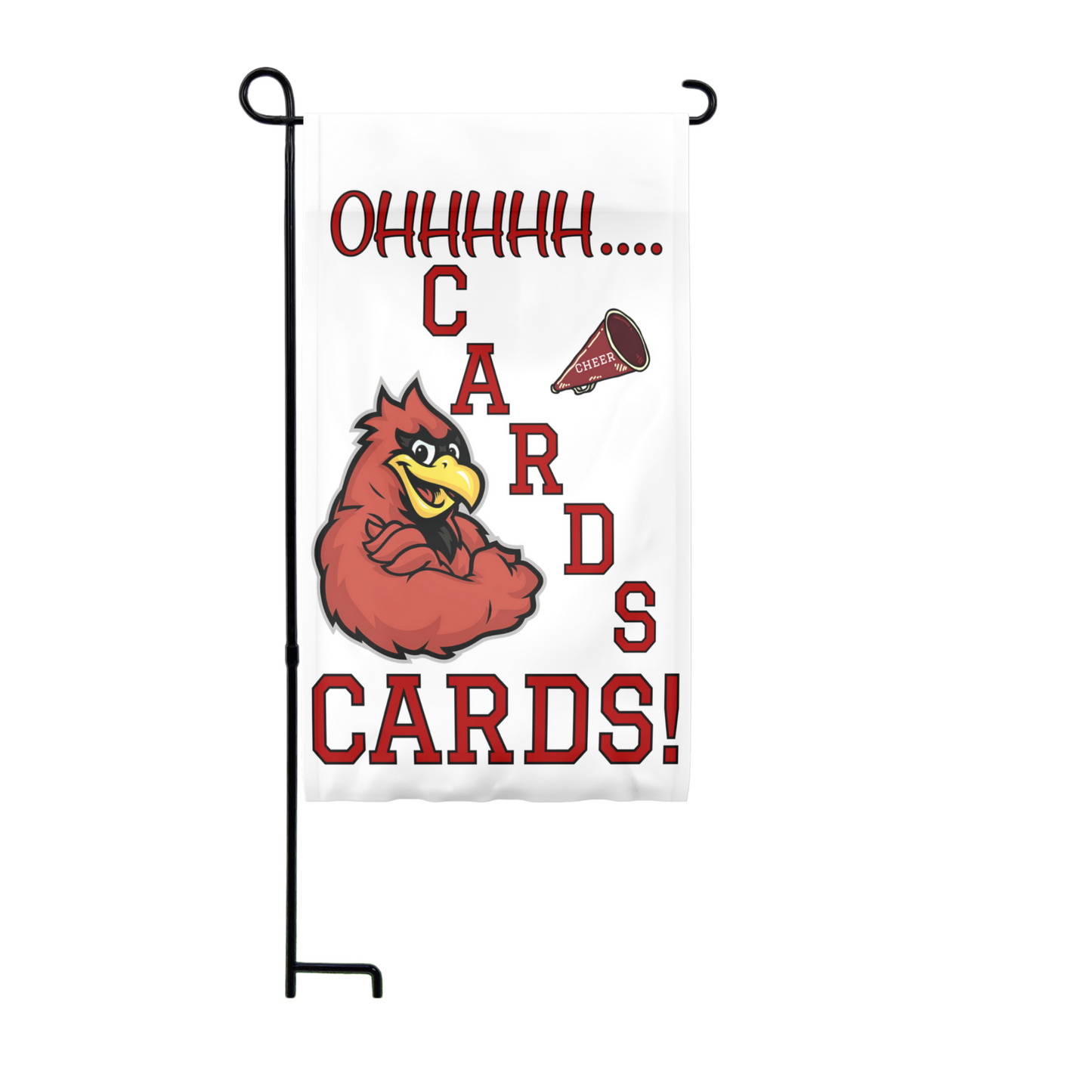 Kentucky Wildcats & Louisville Cardinals Camping Garden Flag – Cards Chant – 18x11.5