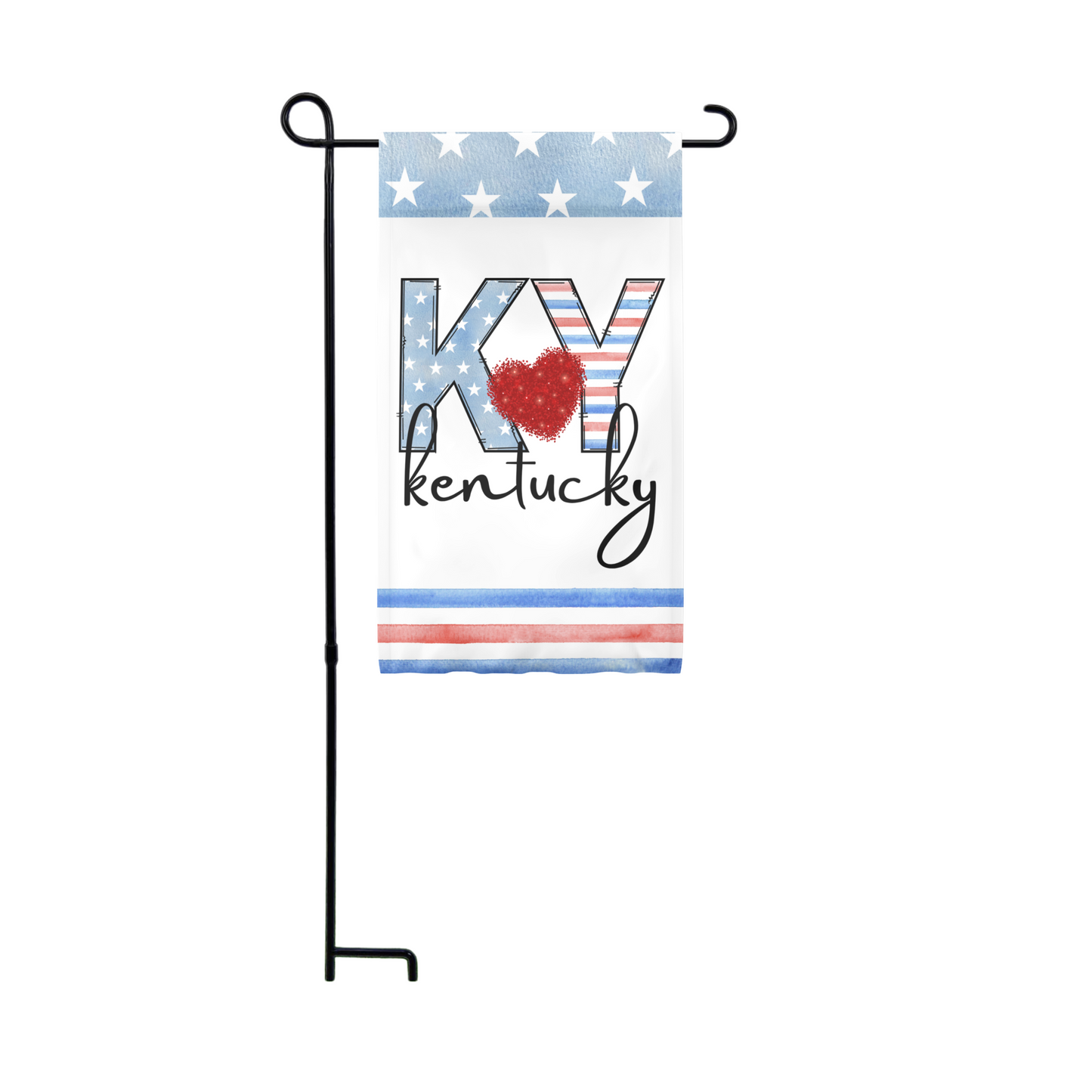 Garden Flag Kentucky KY With Heart
