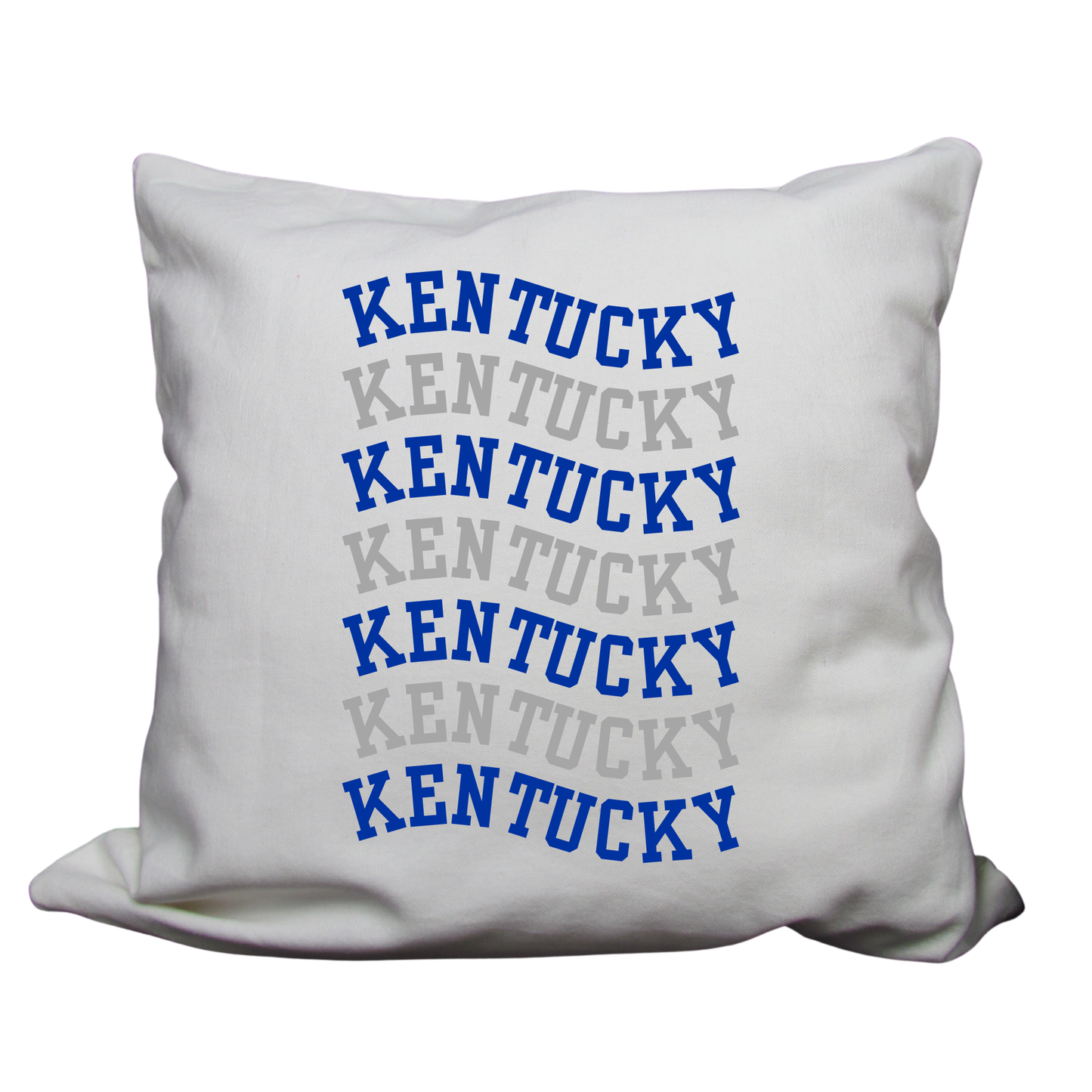 Kentucky-Themed Decorative Pillow Cover – 18x18 | Cozy, Soft Fabric with Enclosed Zipper - KENTUCKY WAVE
