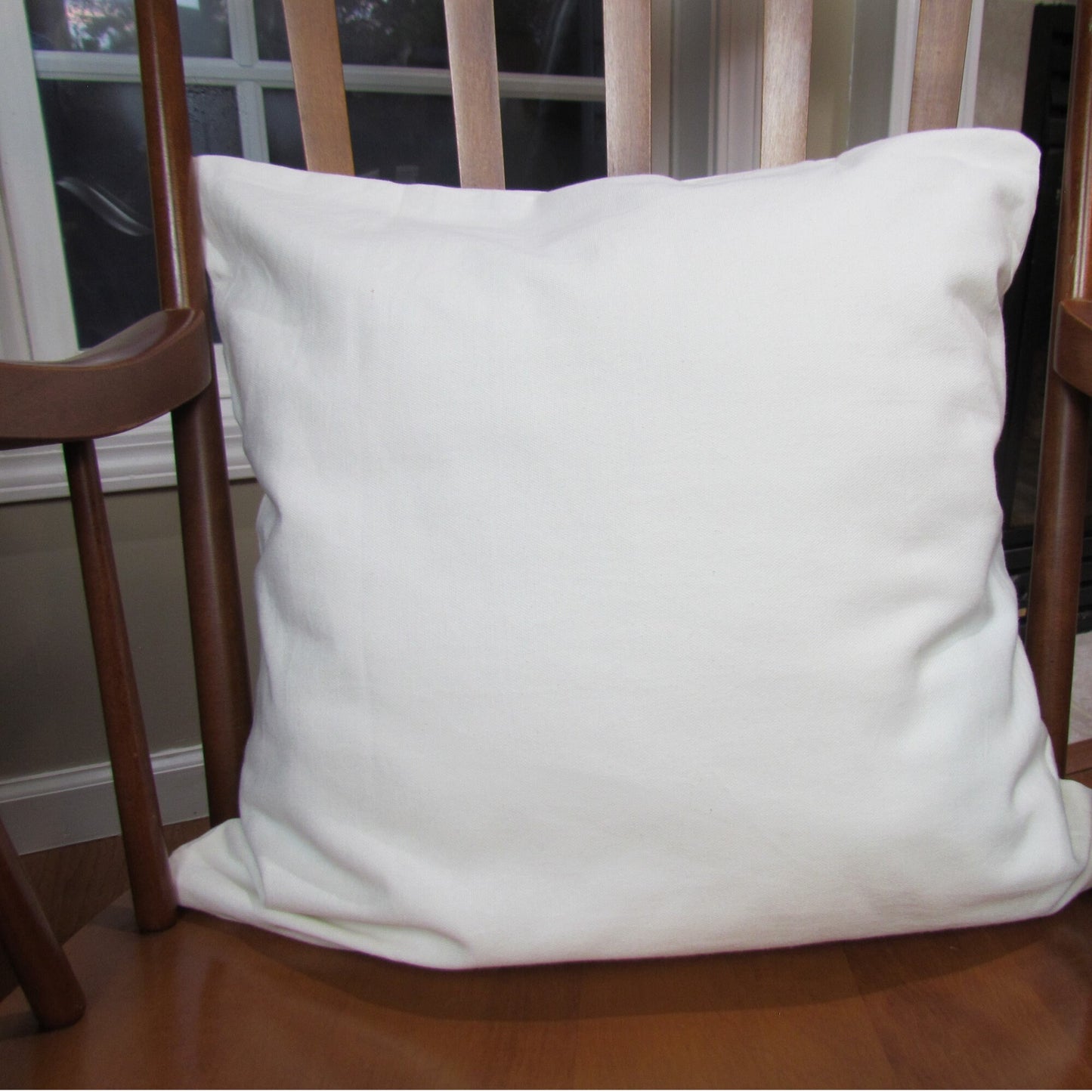 Sublimation White Zipper Pillow Case, Polyester, 18"x18"