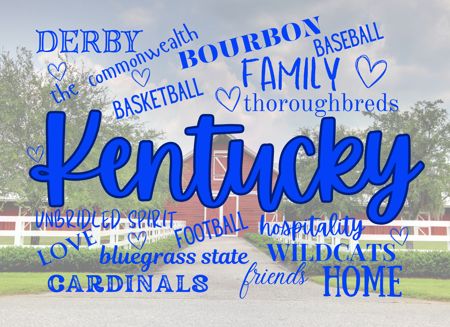 Glass Cutting Boards Kentucky Words