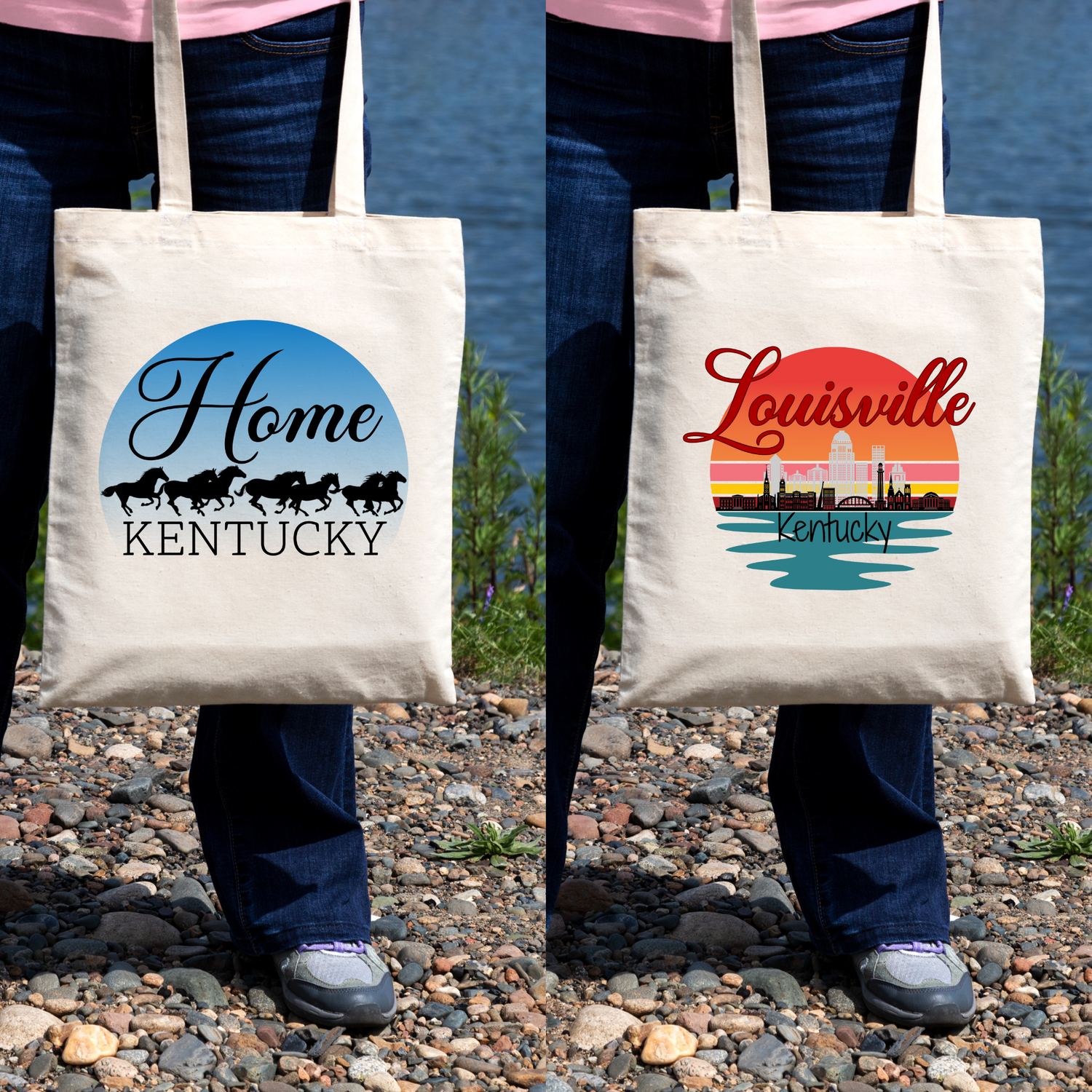 Louisville Roots, Kentucky Soul – Cream Canvas Tote Bag