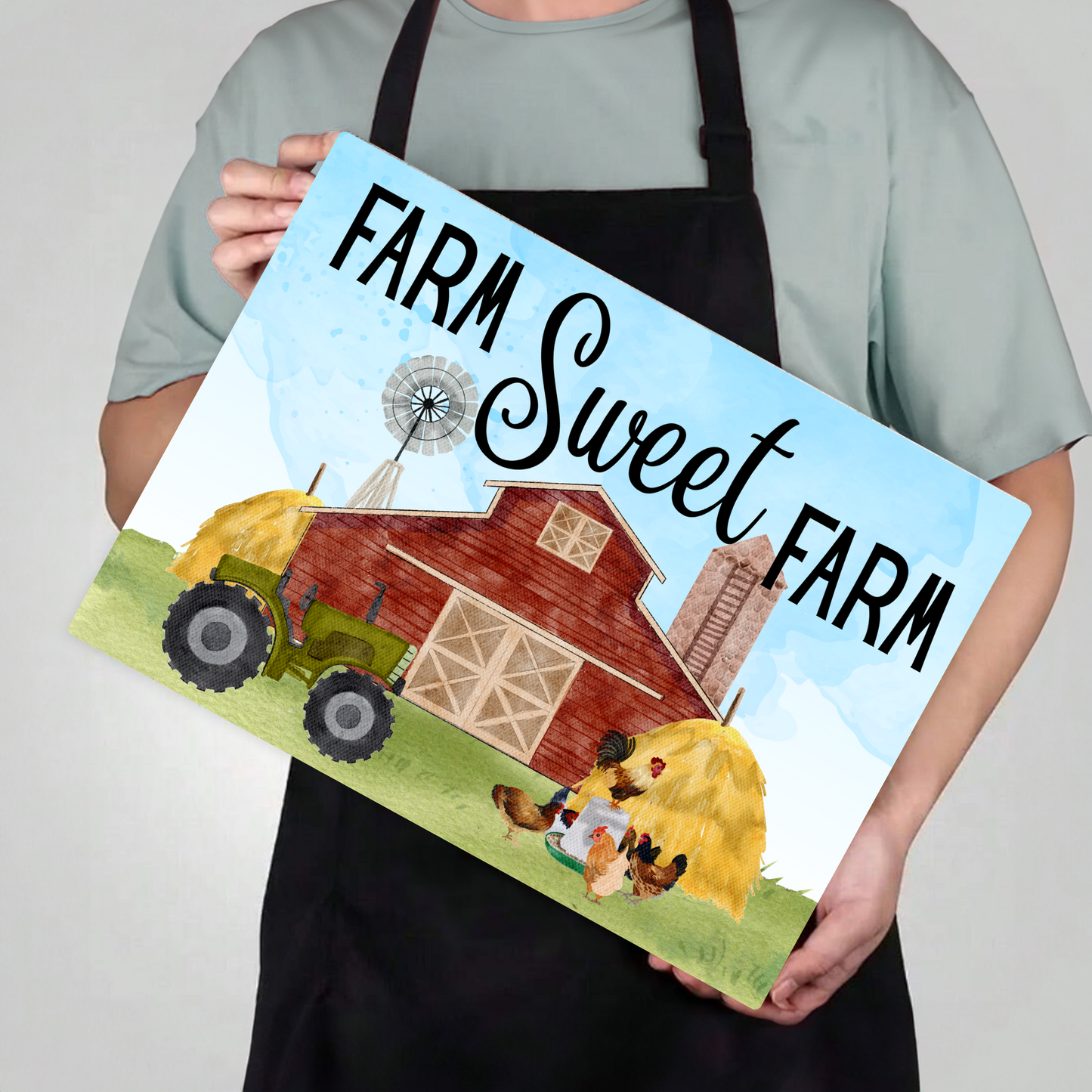 Glass Cutting Boards Farm Sweet Farm