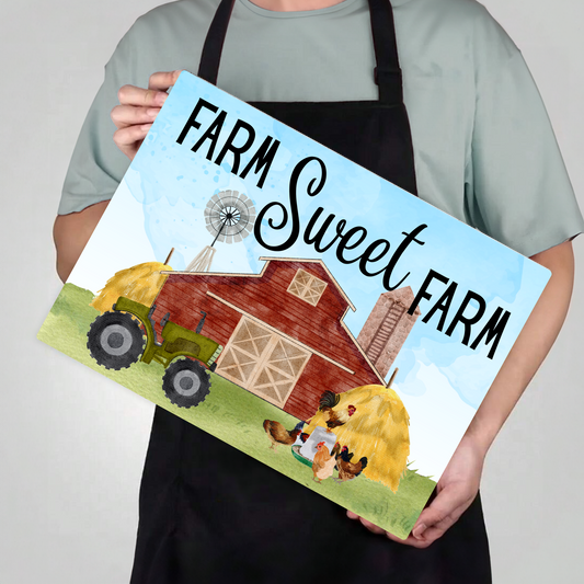 Glass Cutting Boards Farm Sweet Farm