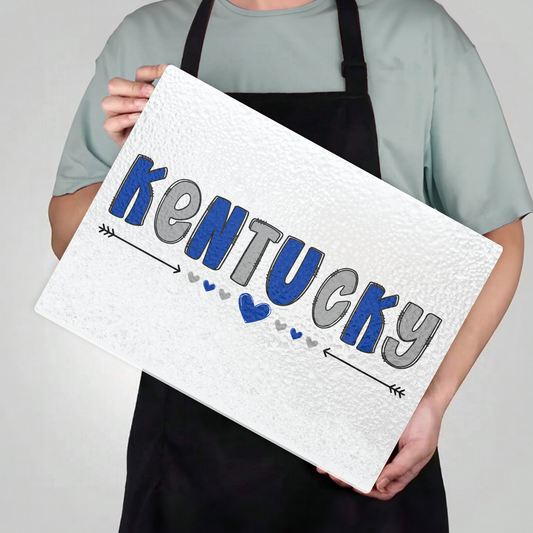 Glass Cutting Boards Kentucky Heart