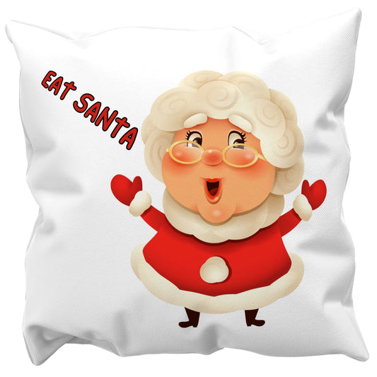 EAT Santa 18x18 Throw Pillowcase