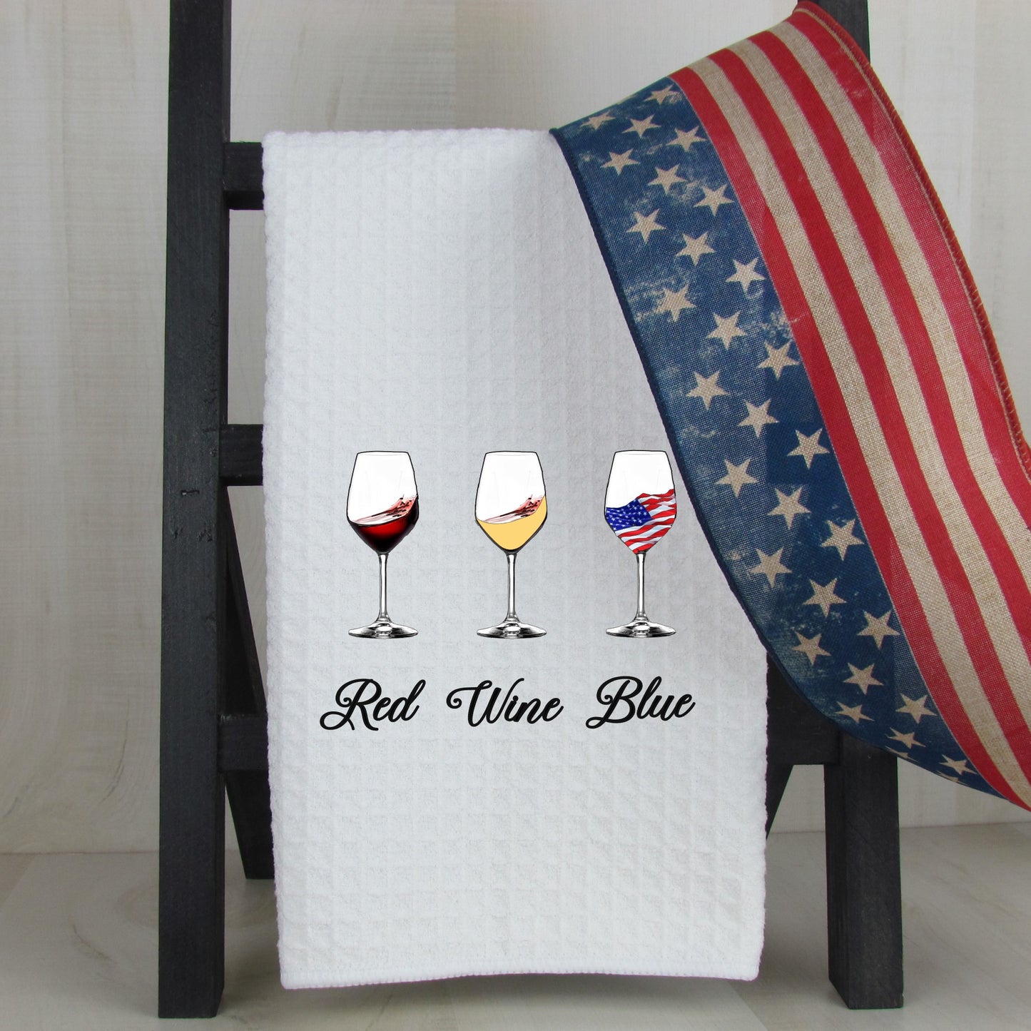 Red Wine Blue Patriotic Wine Lover