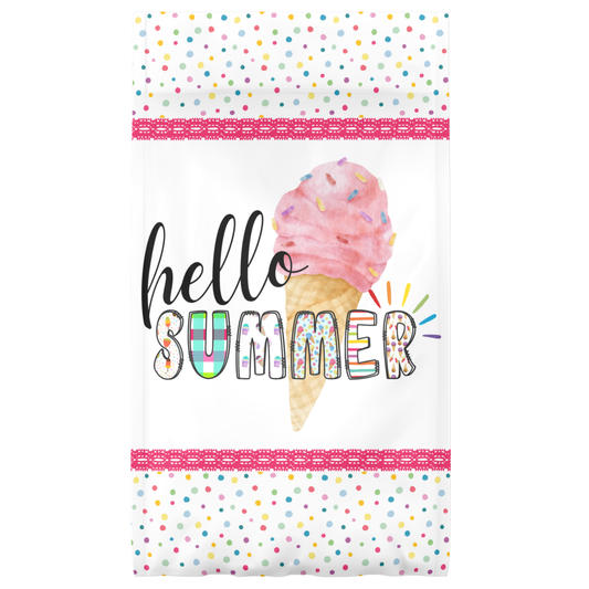 Spring & Summer Garden Flag – Bright Seasonal Outdoor Décor – 18x11.5 - HELLO SUMMER
