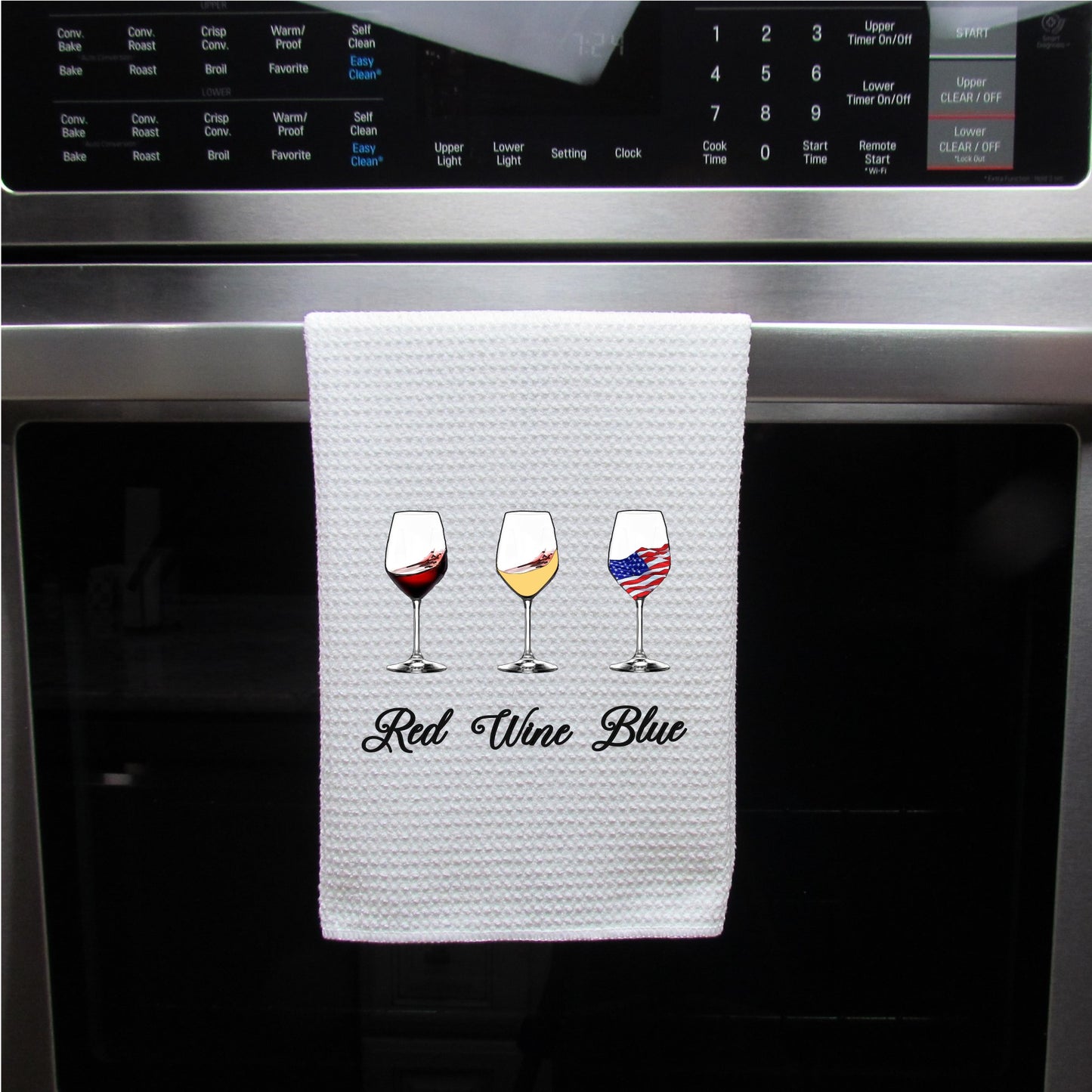 Red Wine Blue Patriotic Wine Lover