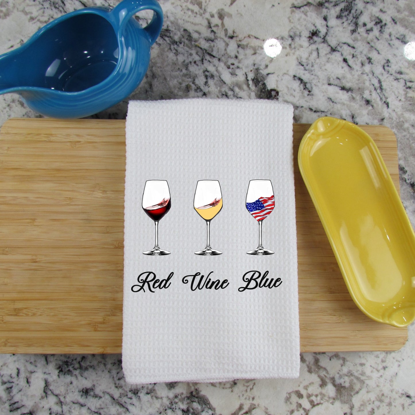 Red Wine Blue Patriotic Wine Lover