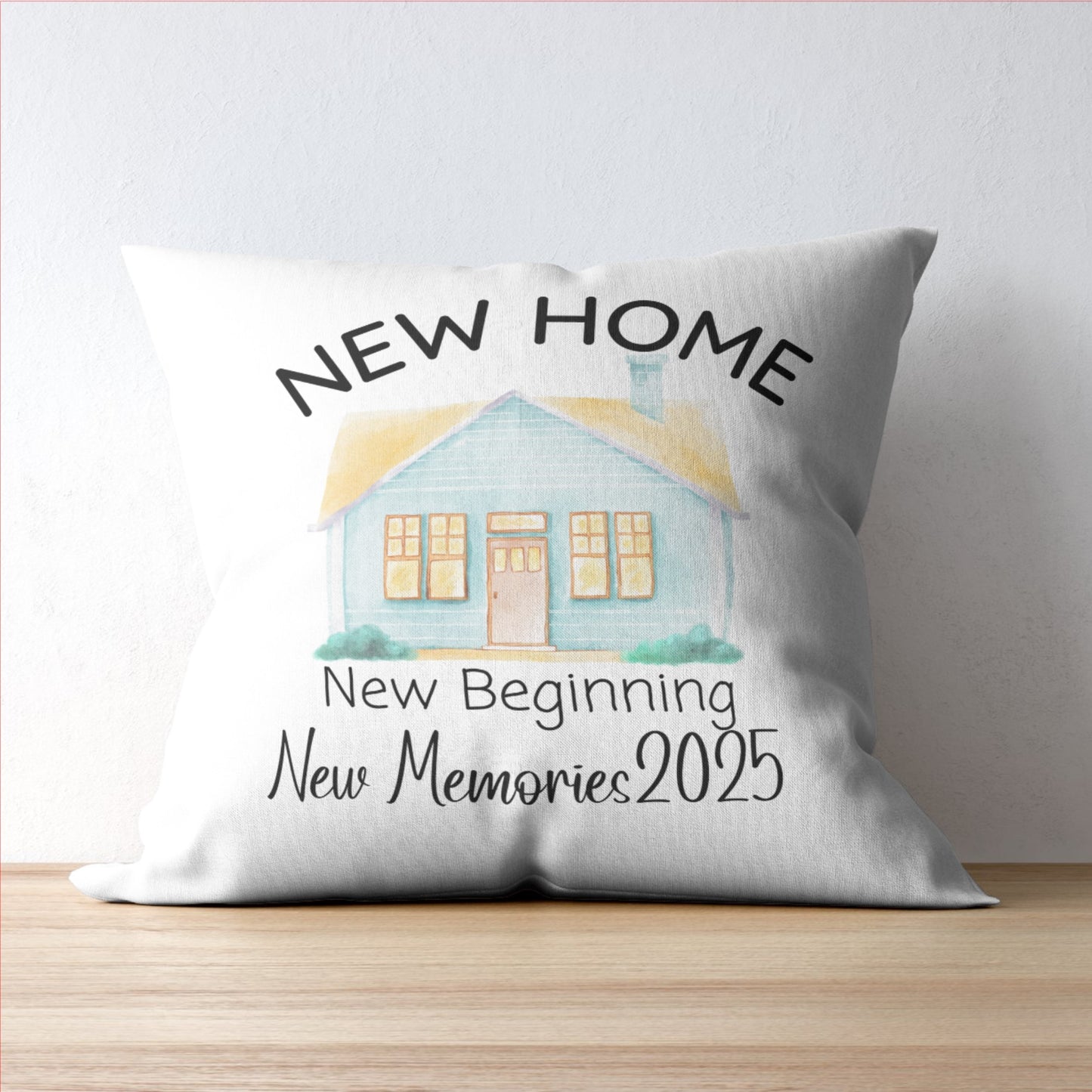 New Home 2025 18x18 Throw Pillowcase