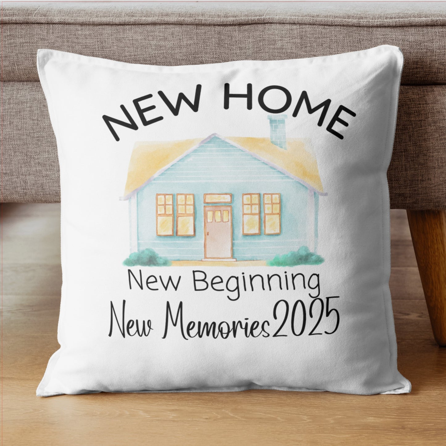 New Home 2025 18x18 Throw Pillowcase