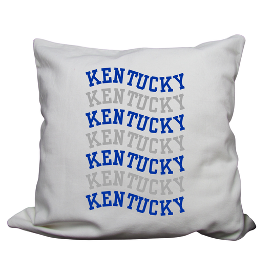 Kentucky-Themed Decorative Pillow Cover – 18x18 | Cozy, Soft Fabric with Enclosed Zipper -  KENTUCKY WAVE
