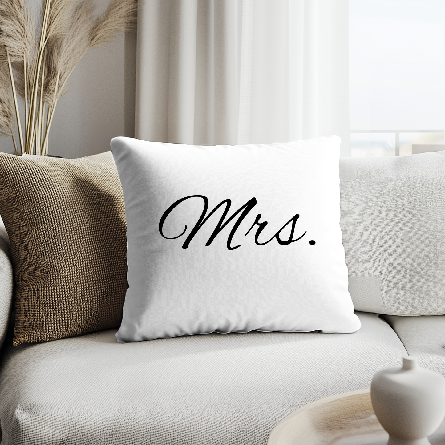 Mr. 18x18 Throw Pillowcase - MRS.