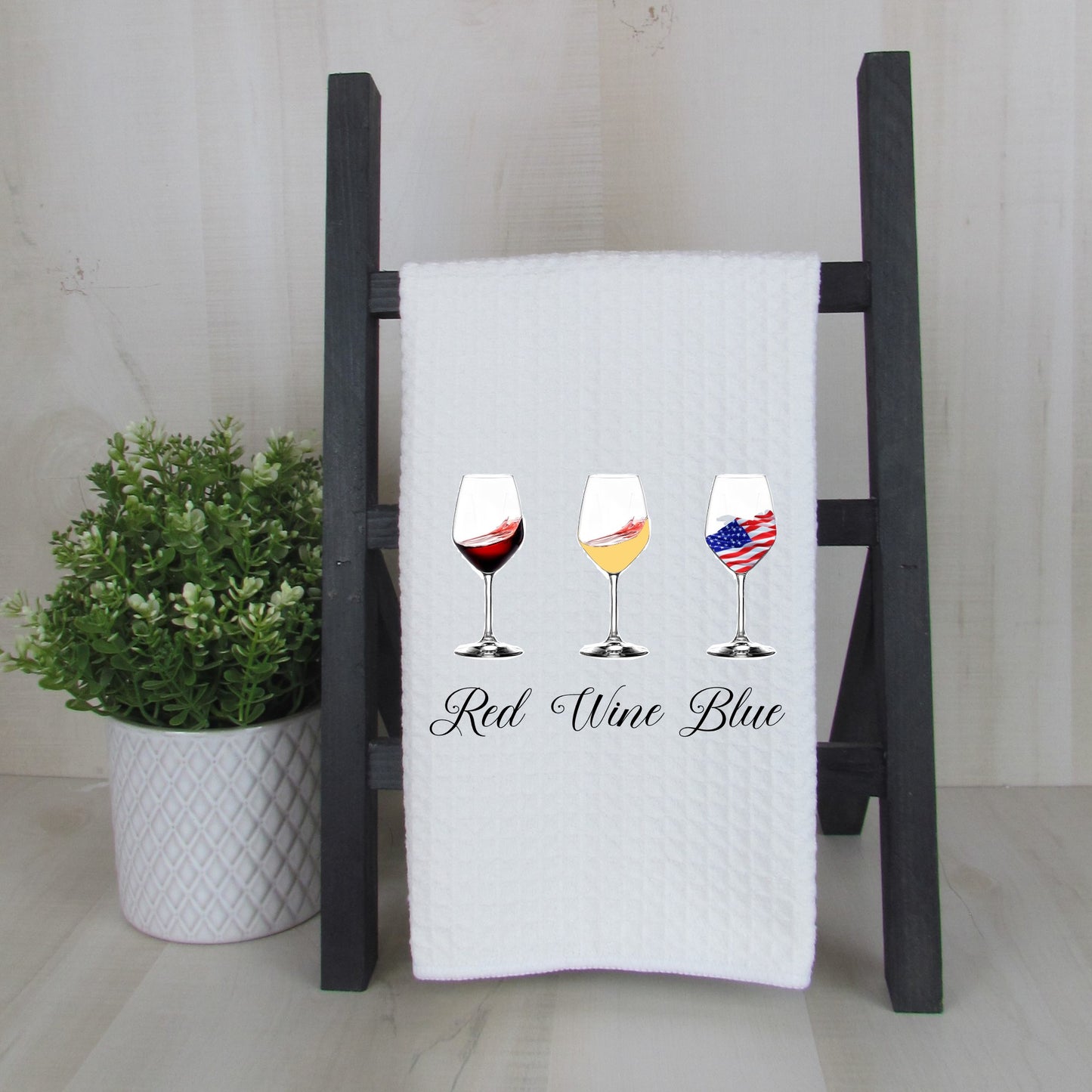 Red Wine Blue Patriotic Wine Lover