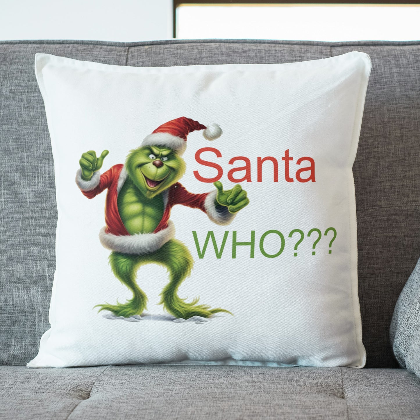 Santa WHO 18x18 Throw Pillowcase