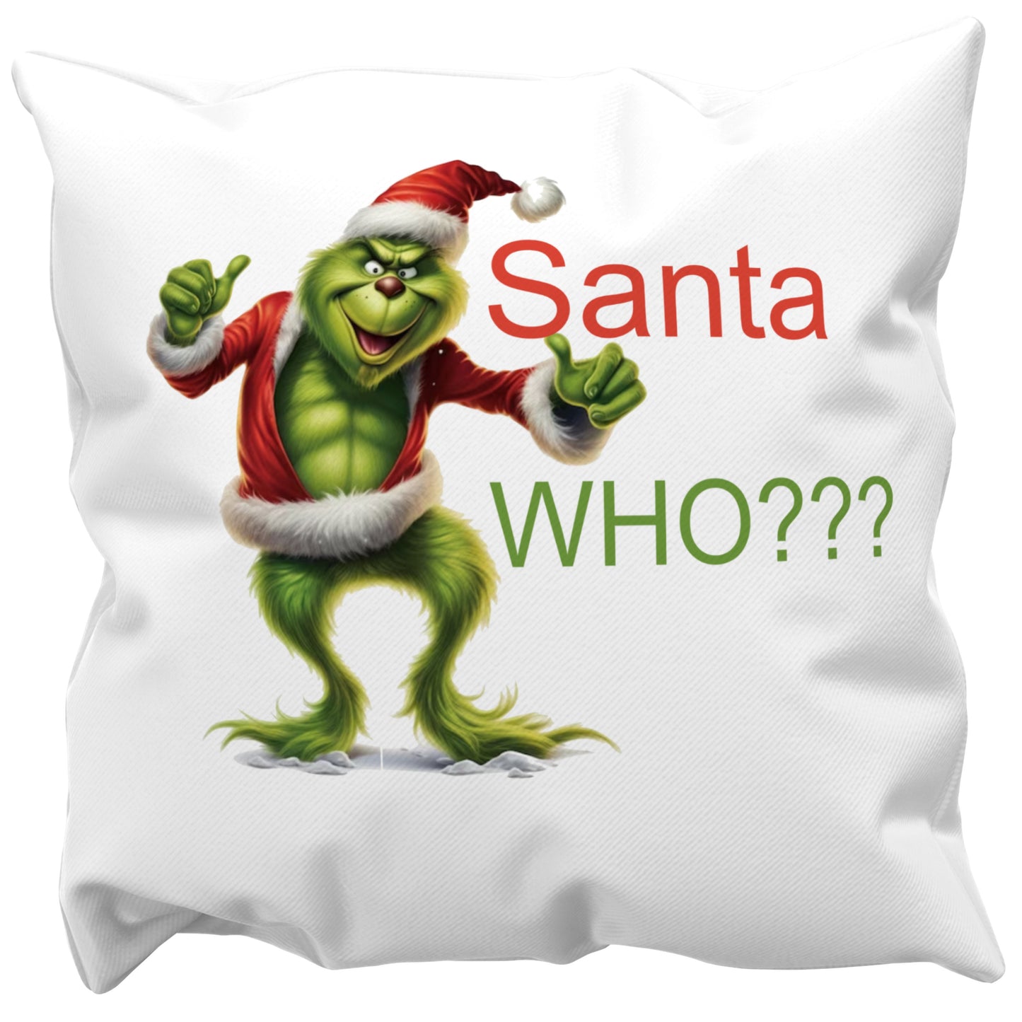 Santa WHO 18x18 Throw Pillowcase