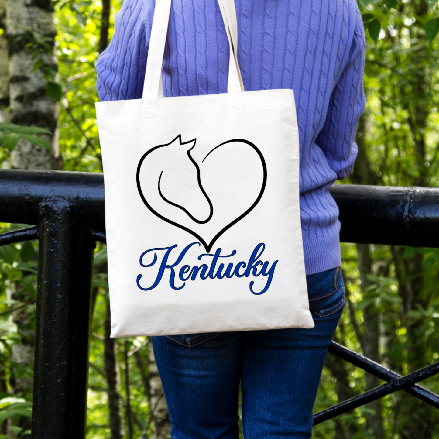 Louisville Roots, Kentucky Soul – Canvas Tote Bag HORSE HEART KENTUCKY