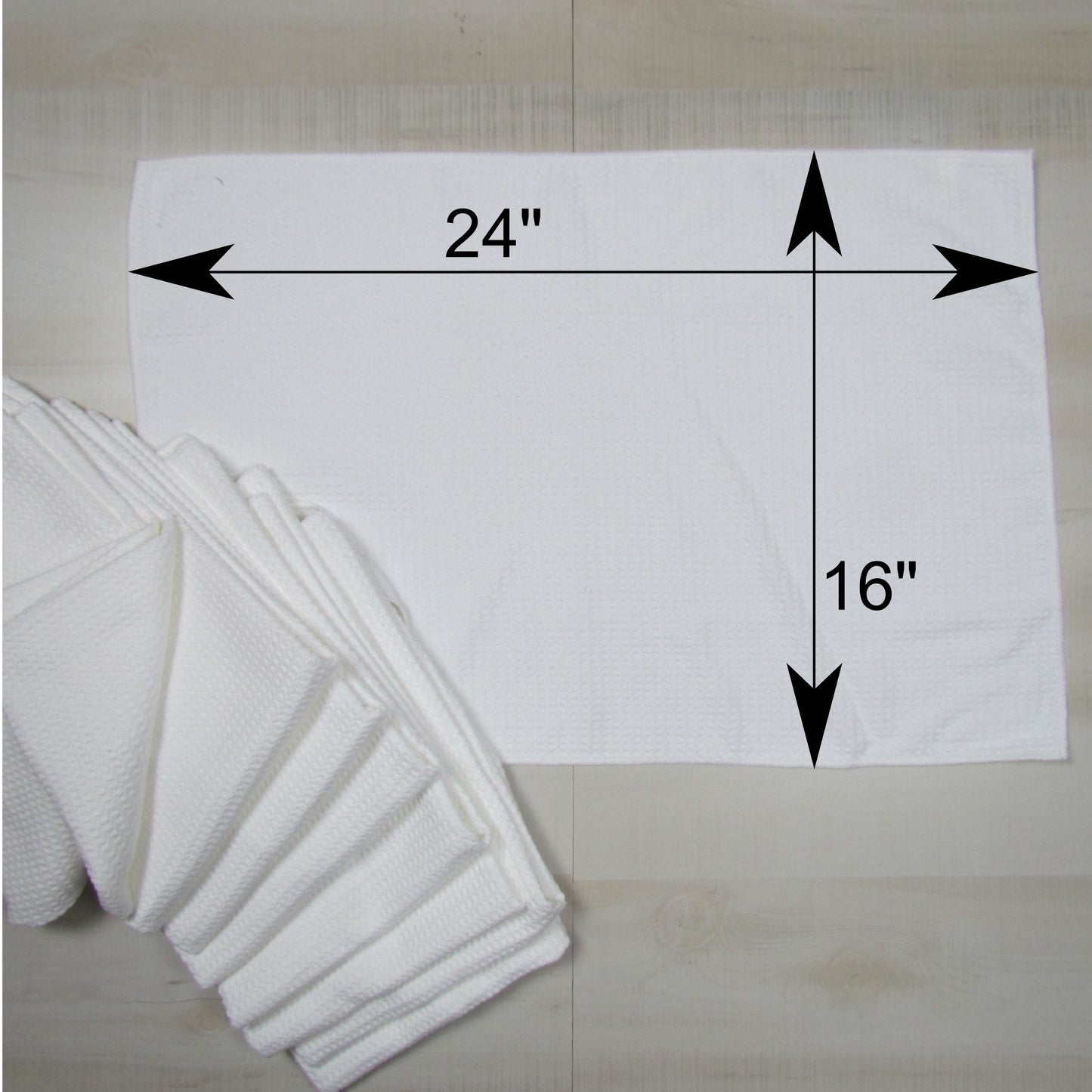 Sublimation White Blank Waffle Towels Pack of 10, Microfiber Towels, Waffle Towel, Embroidery Towel, Approx. 16"x24", Polyester Towel