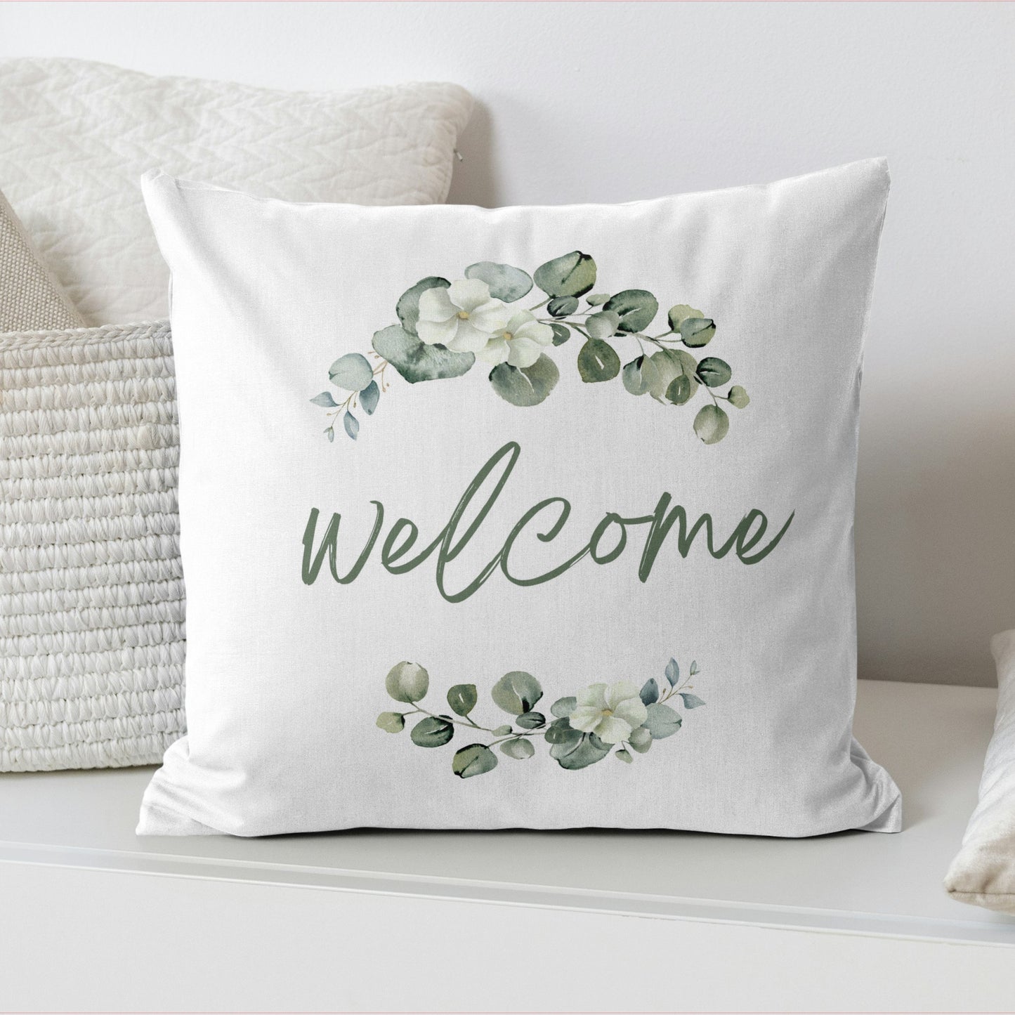 Welcome 18x18 Throw Pillowcase