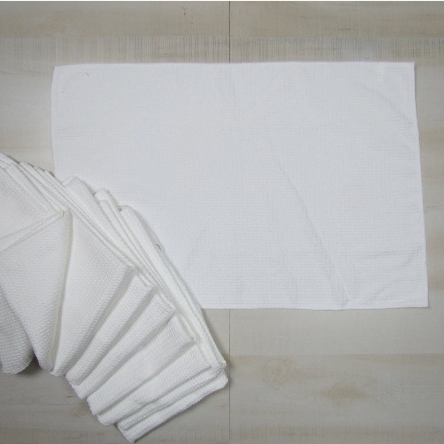 Sublimation White Blank Waffle Towels Pack of 10, Microfiber Towels, Waffle Towel, Embroidery Towel, Approx. 16"x24", Polyester Towel